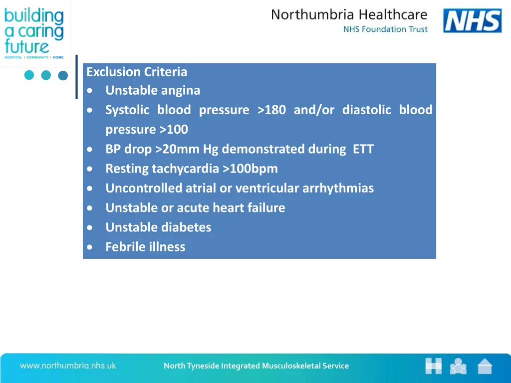 exclusion criteria unstable angina systolic blood