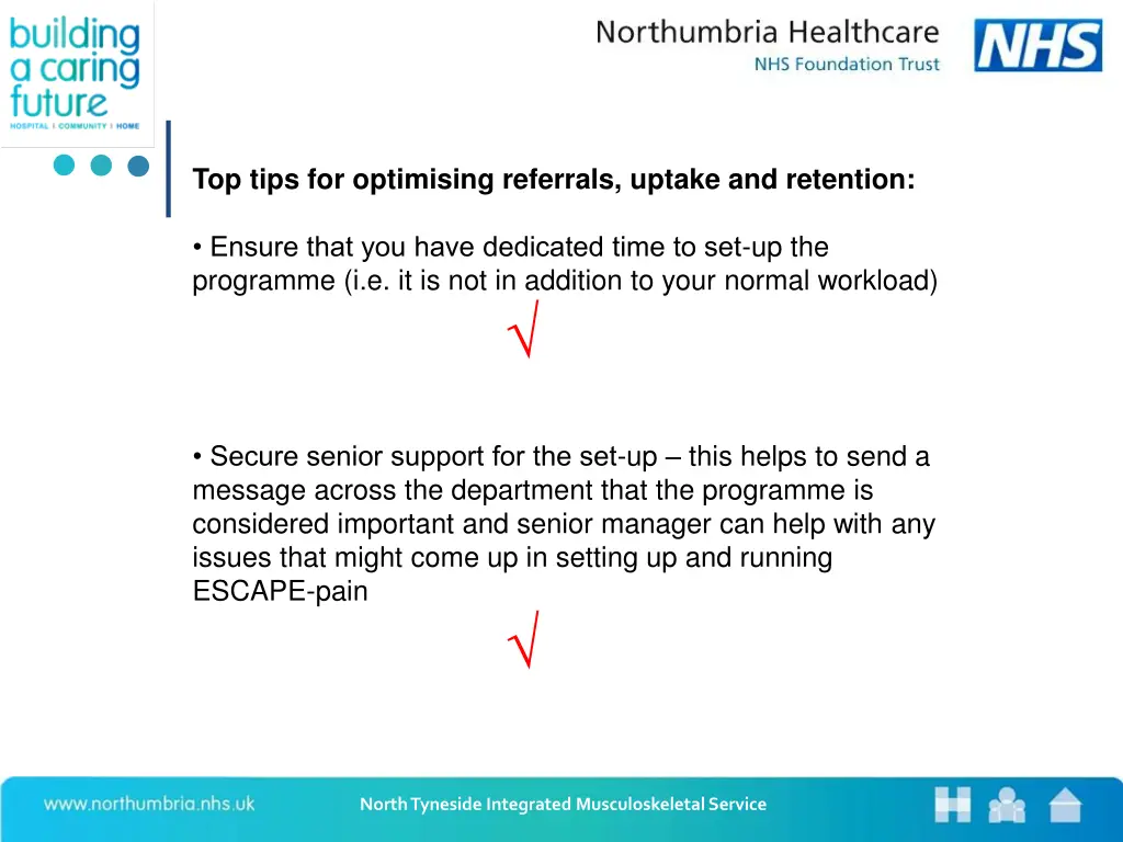 top tips for optimising referrals uptake