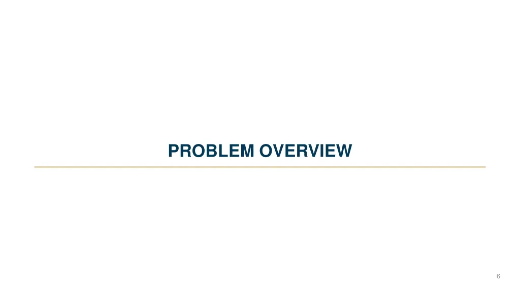 problem overview