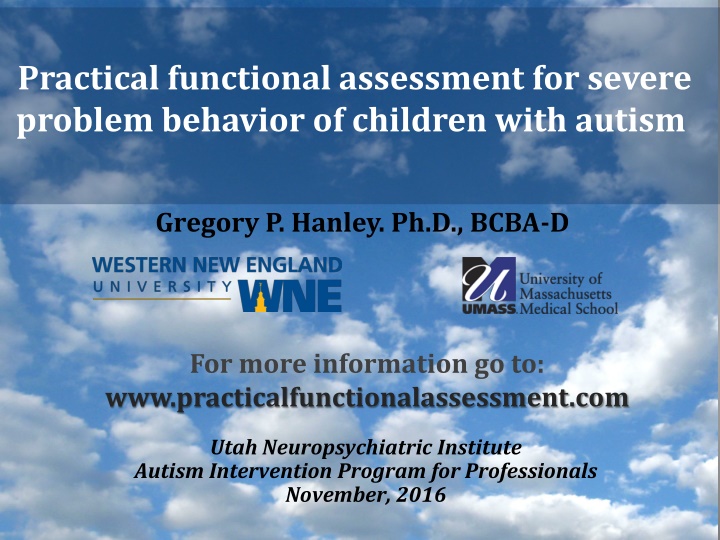 practical functional assessment for severe