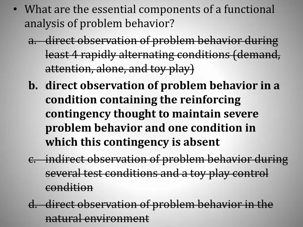 what are the essential components of a functional 1