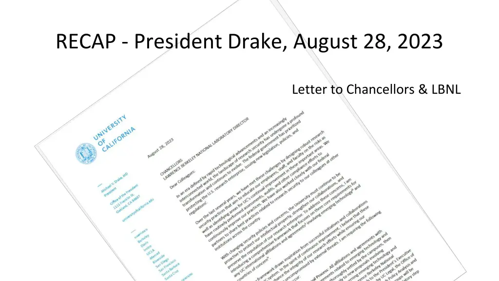 recap president drake august 28 2023