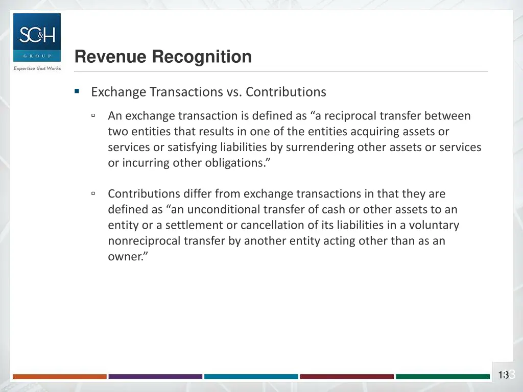 revenue recognition