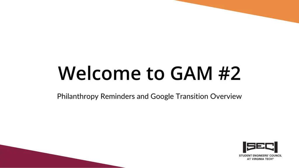 welcome to gam 2