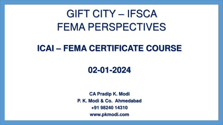 gift city ifsca fema perspectives