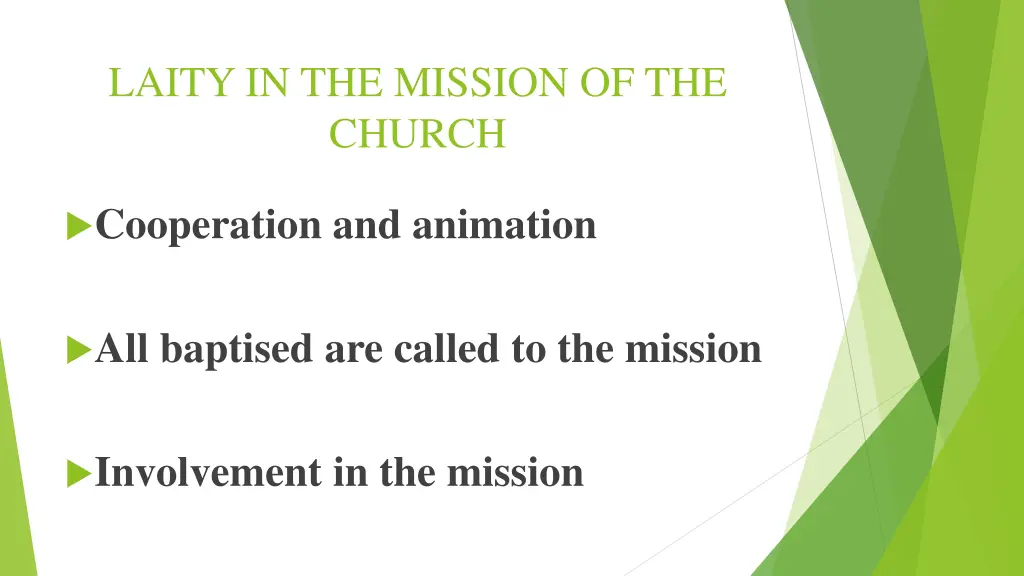 laity in the mission of the church