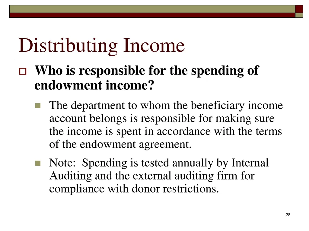 distributing income 6