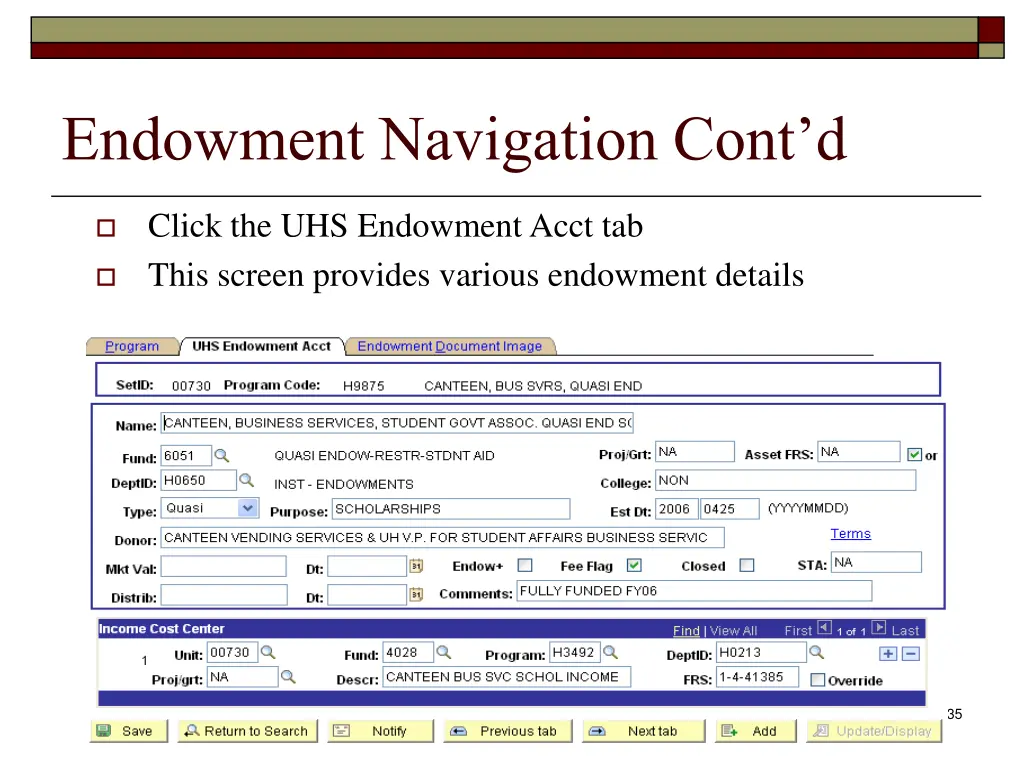 endowment navigation cont d 2