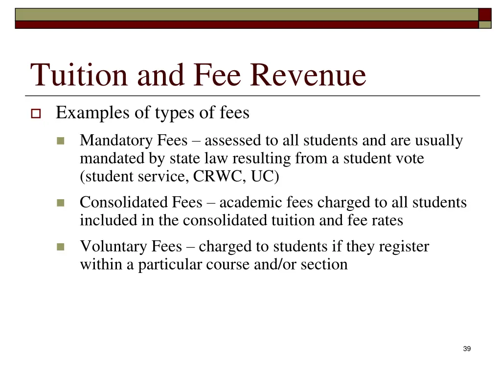 tuition and fee revenue 1