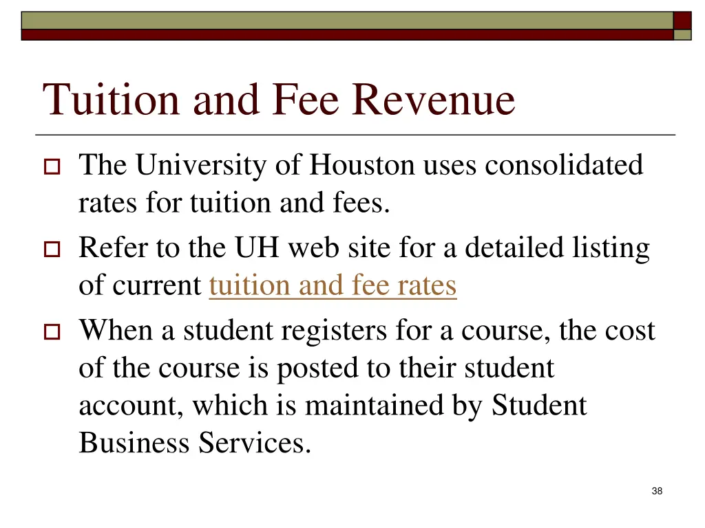 tuition and fee revenue