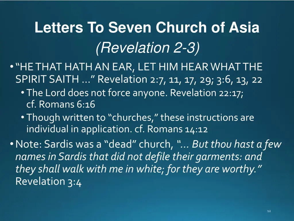 letters to seven church of asia revelation 2 3 2