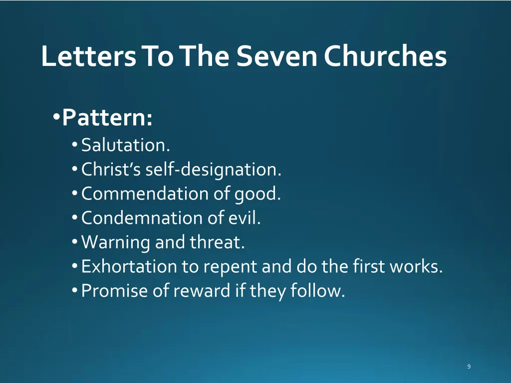 letters to the seven churches