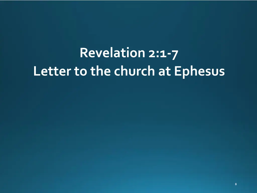 revelation 2 1 7 letter to the church at ephesus