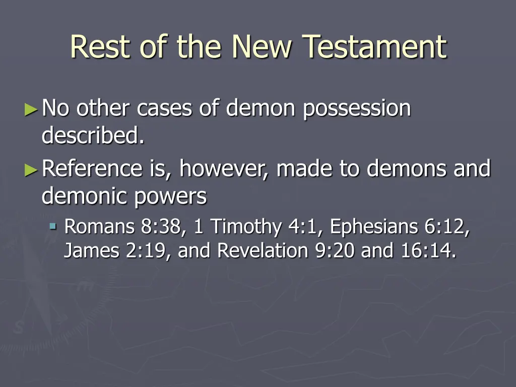 rest of the new testament