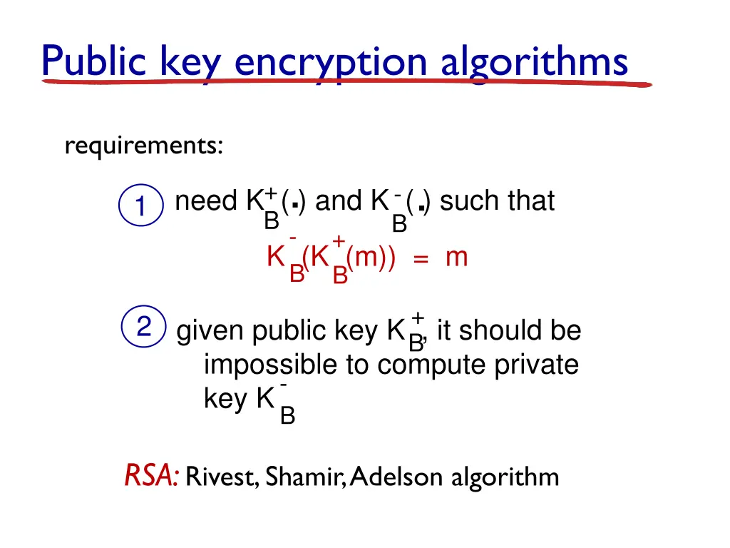 public key encryption algorithms