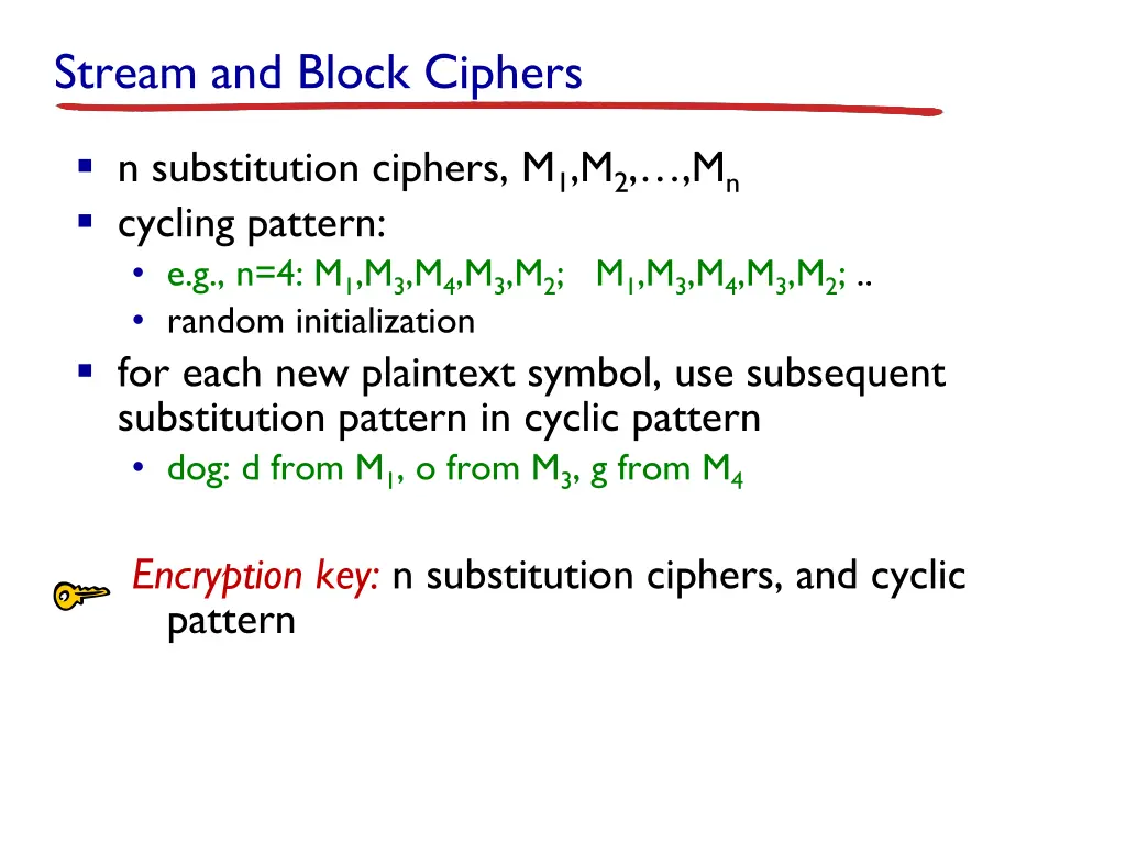 stream and block ciphers