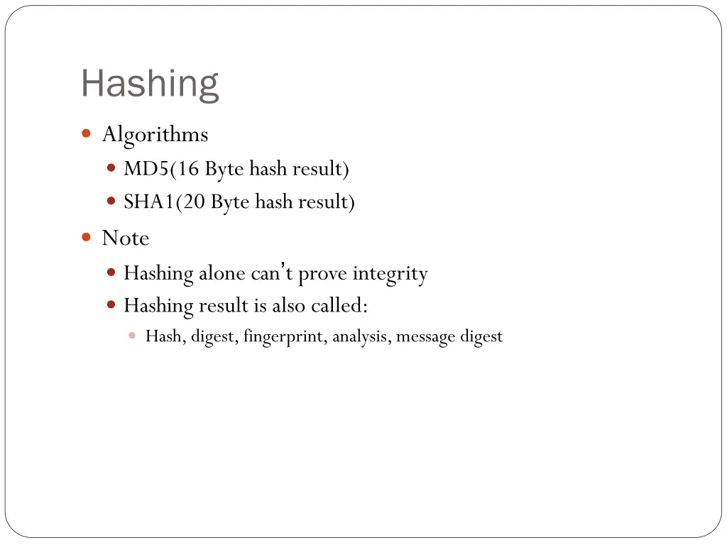 hashing 1