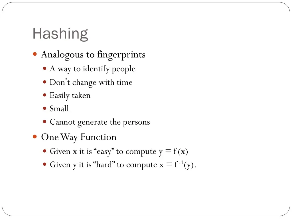 hashing