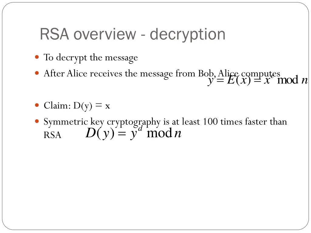 rsa overview decryption