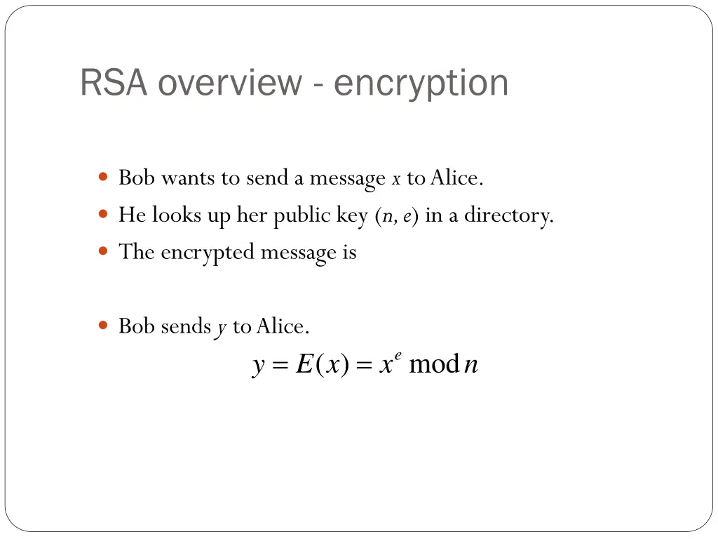 rsa overview encryption