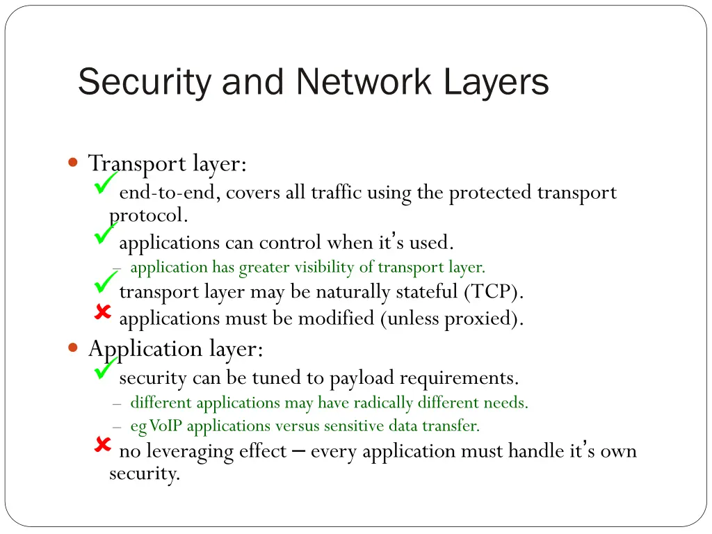 security and network layers 2