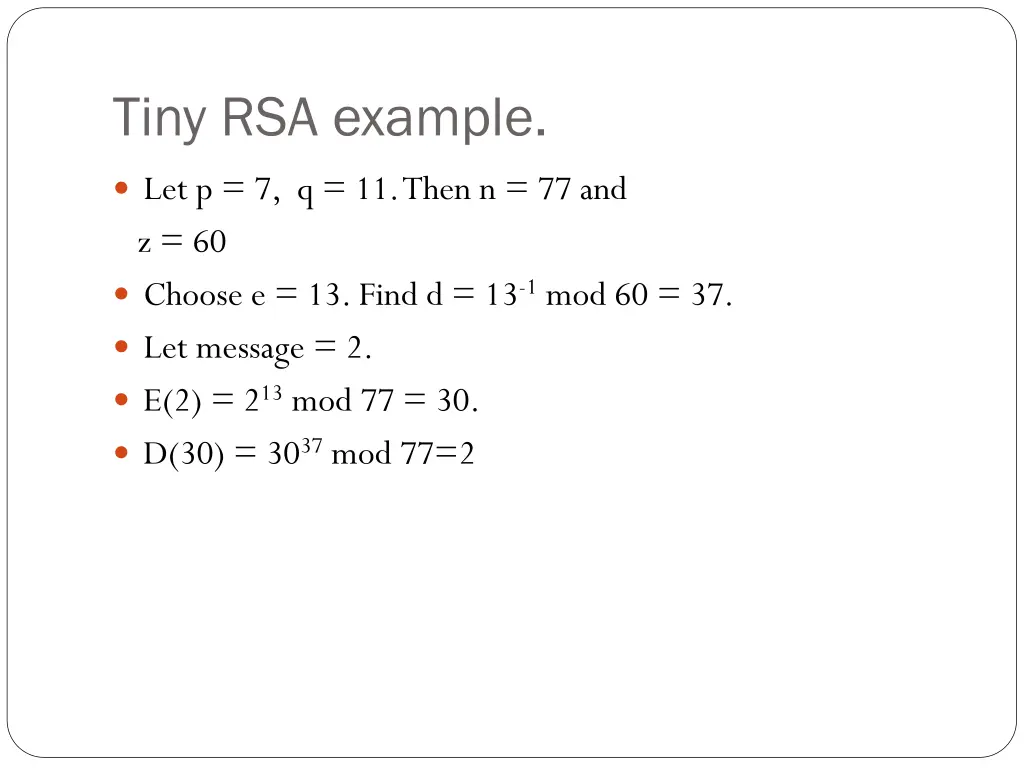 tiny rsa example