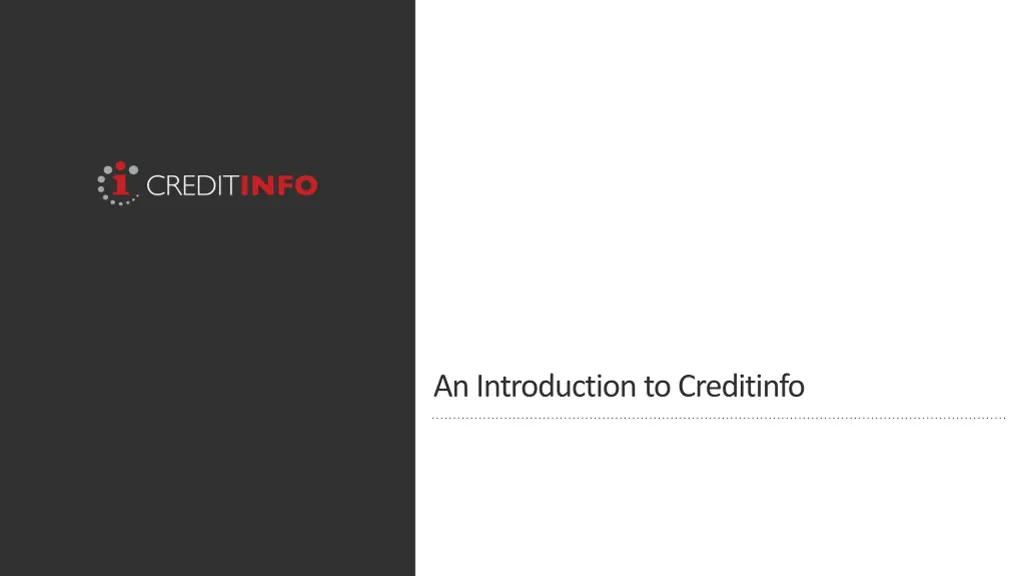 an introduction to creditinfo