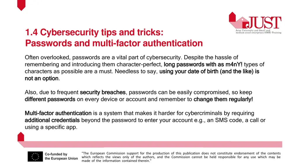 1 4 cybersecurity tips and tricks passwords