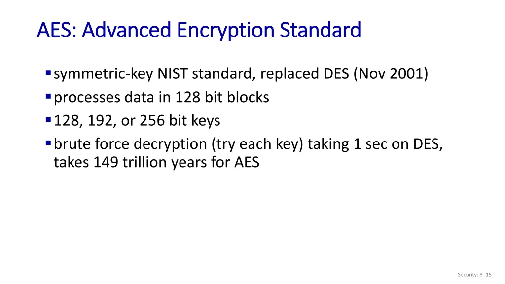 aes advanced encryption standard aes advanced