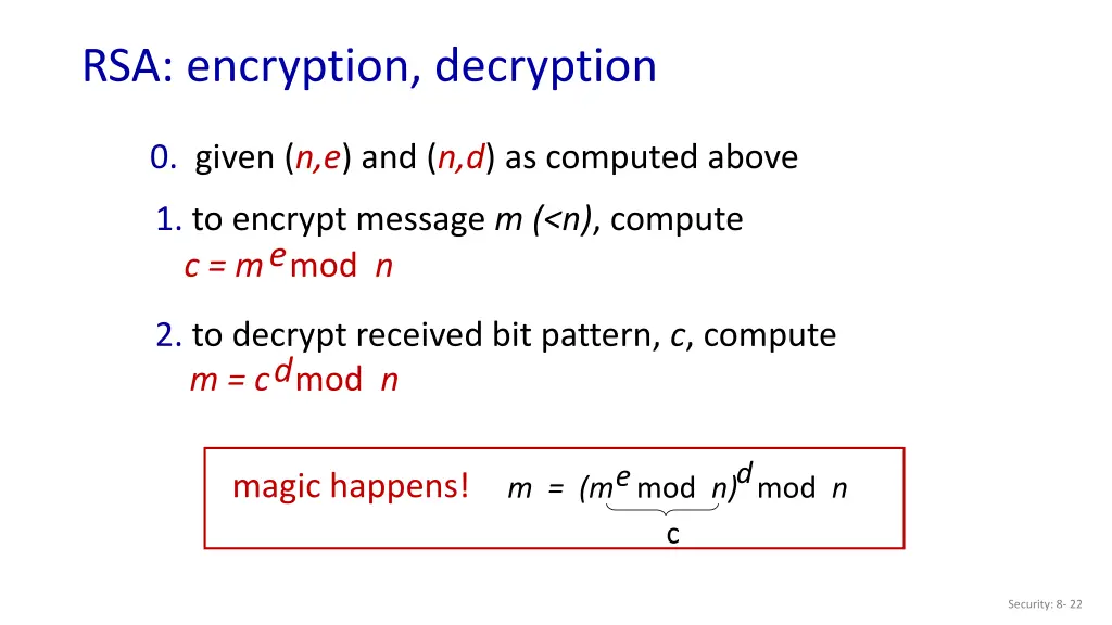 rsa encryption decryption