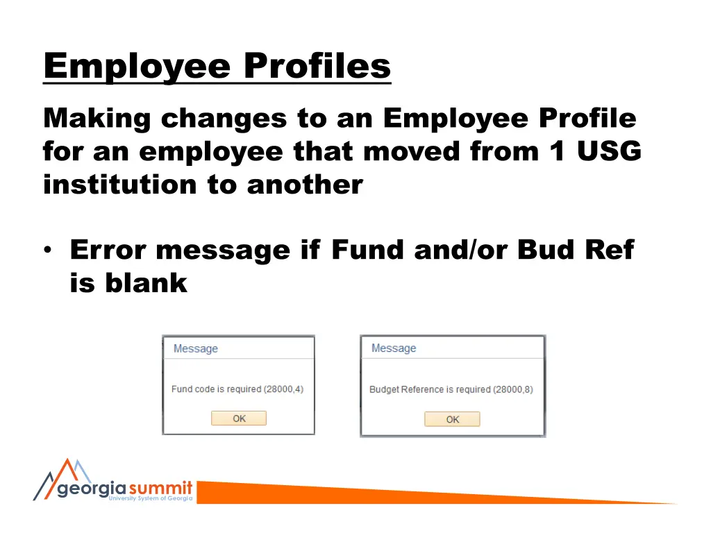 employee profiles making changes to an employee