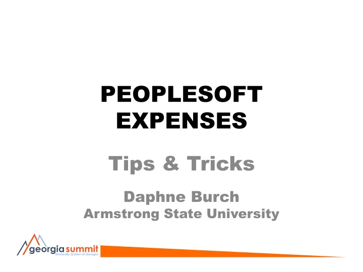 peoplesoft expenses