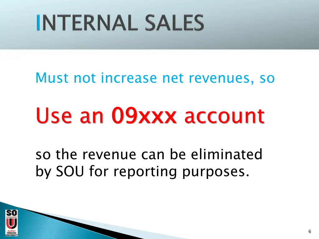 must not increase net revenues so use an 09xxx