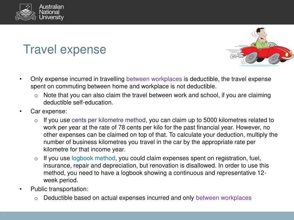 travel expense