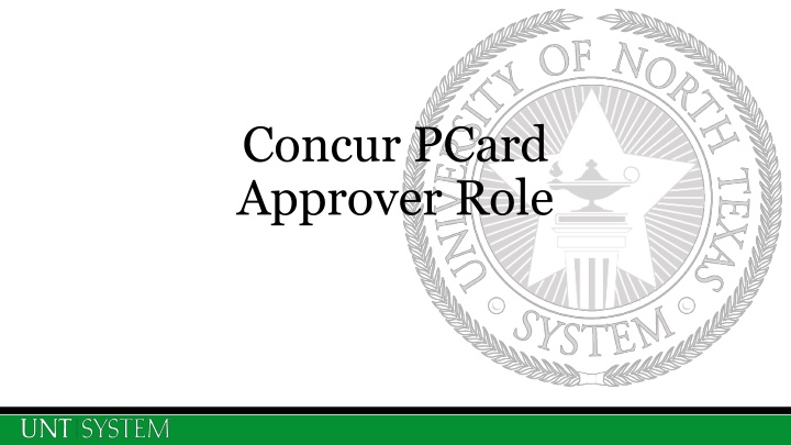 concur pcard approver role