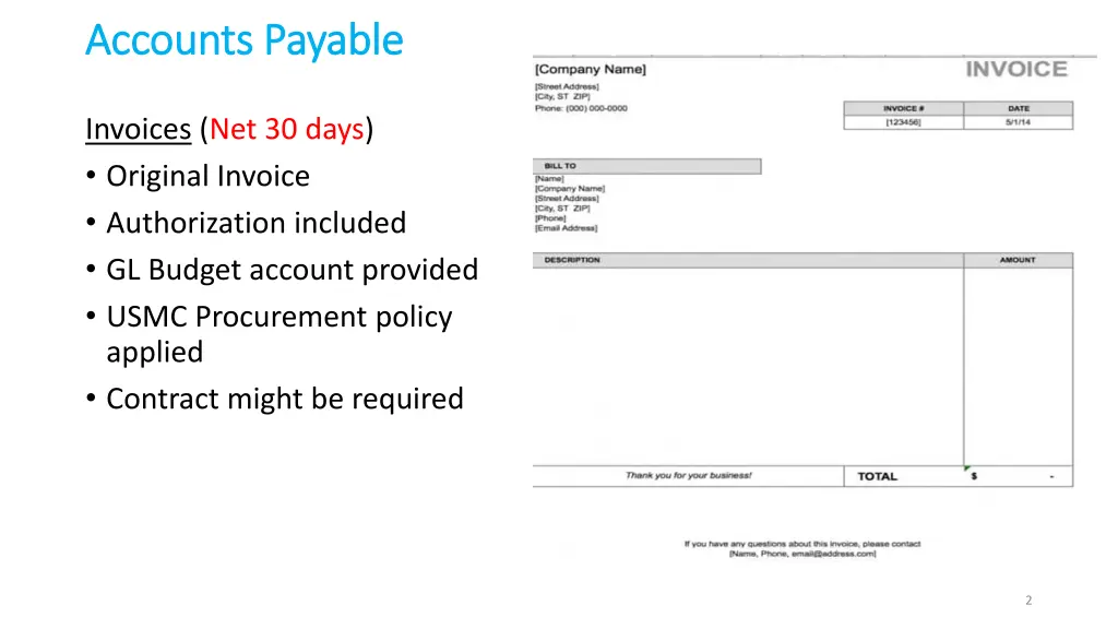 accounts payable accounts payable