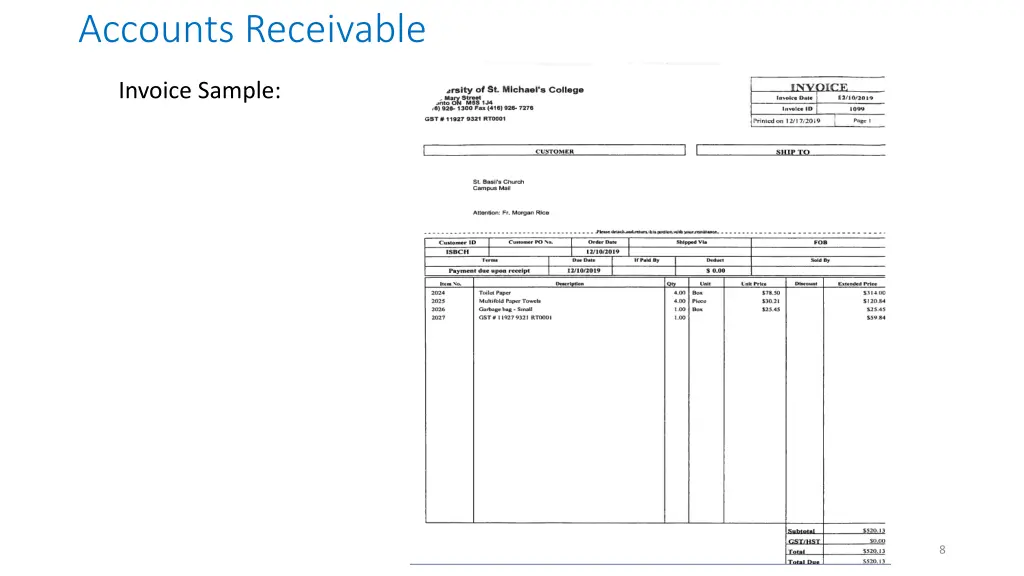 accounts receivable 1