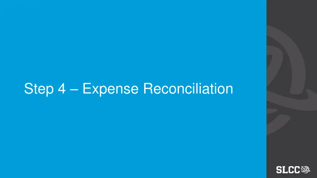 step 4 expense reconciliation