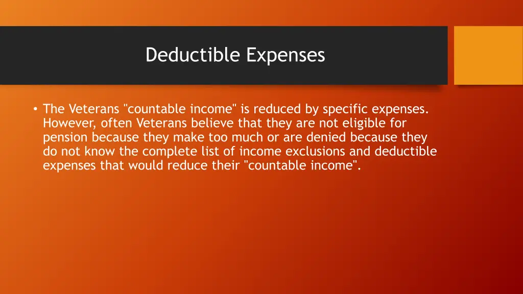 deductible expenses