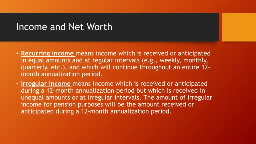 income and net worth 1