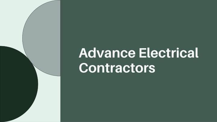 advance electrical contractors