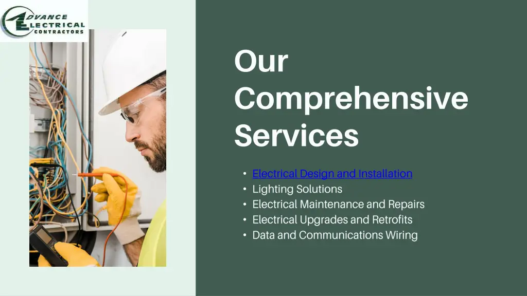 our comprehensive services