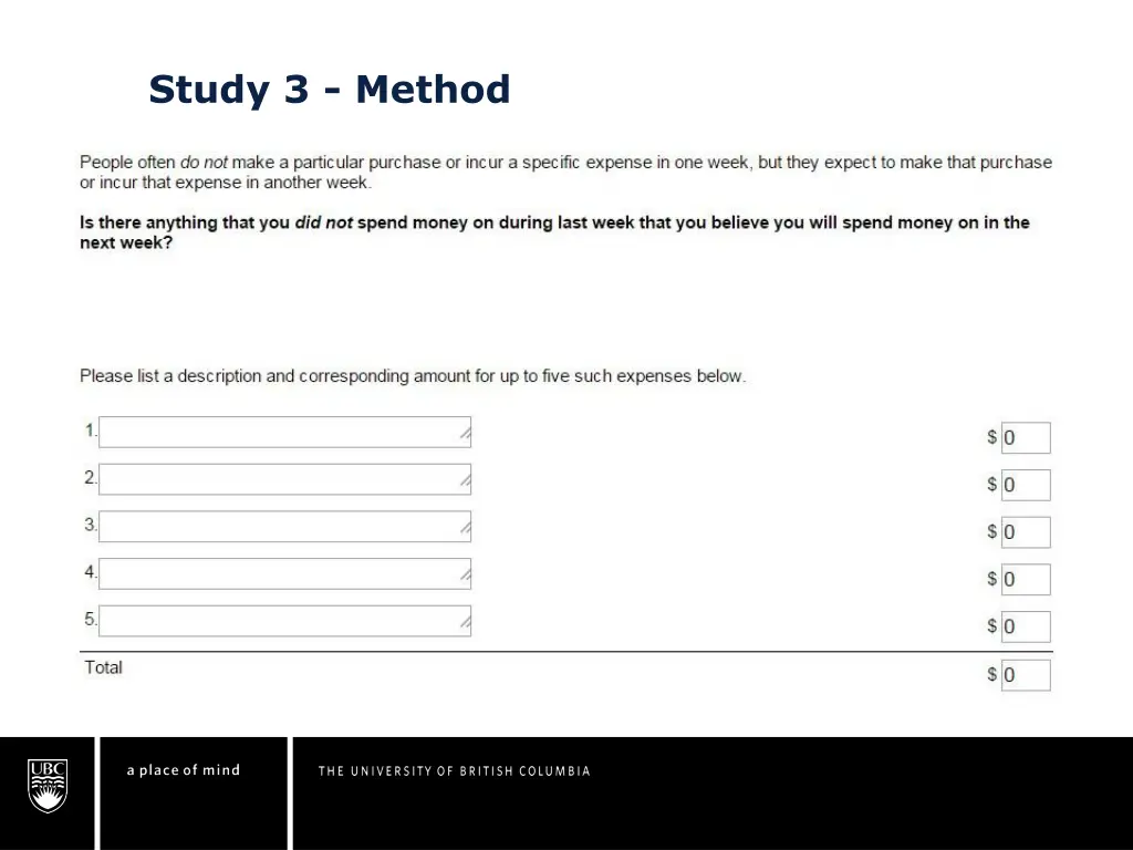 study 3 method 2