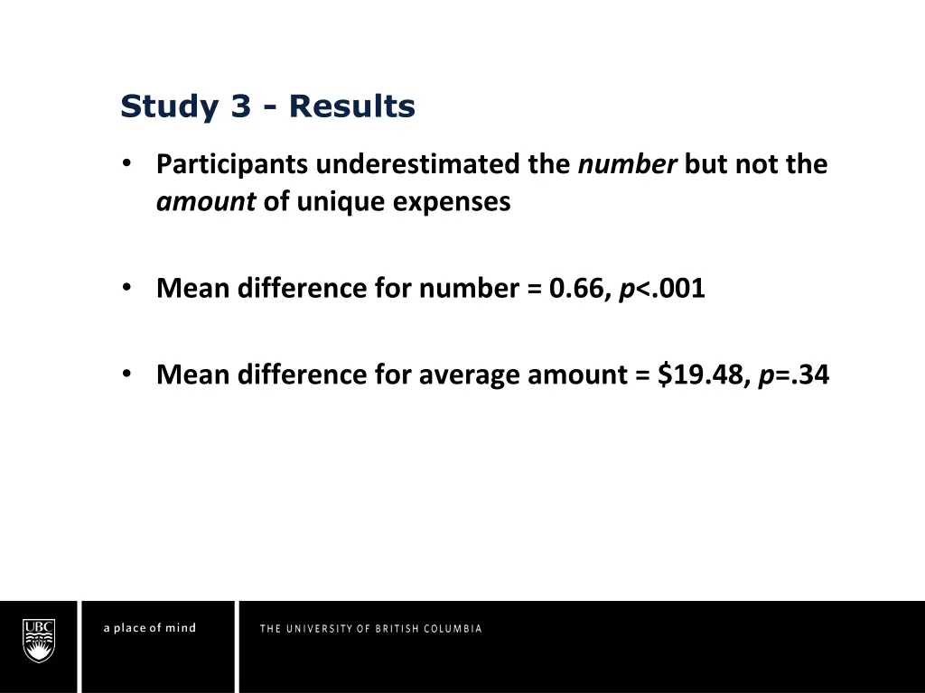 study 3 results 2