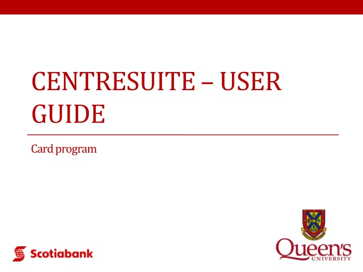 centresuite user guide