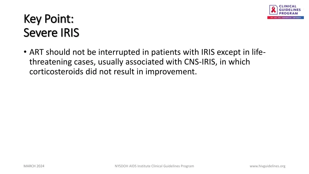 key point key point severe severe iris