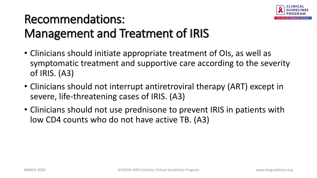 recommendations recommendations management