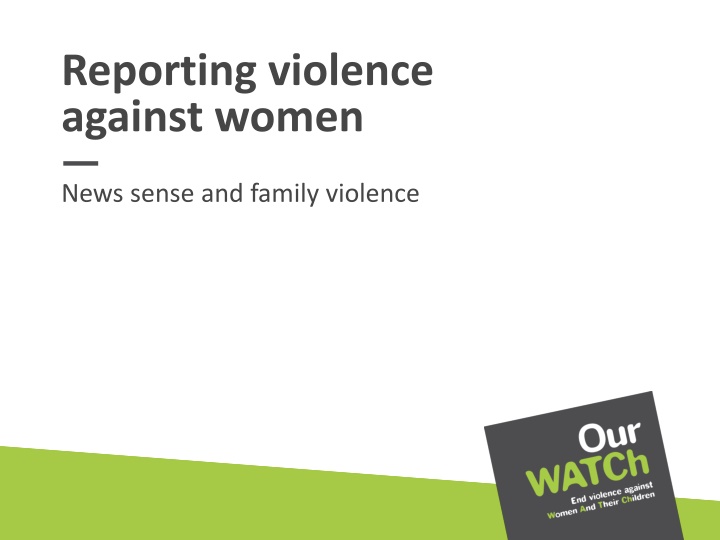 reporting violence against women