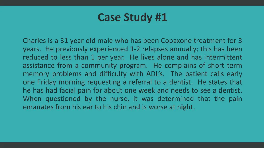 case study 1