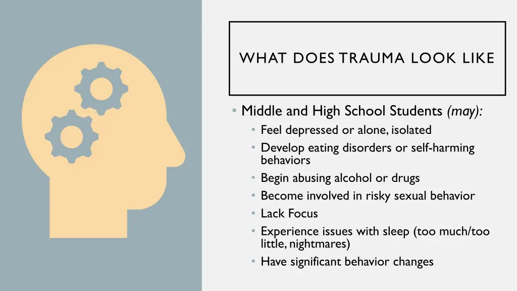 what does trauma look like